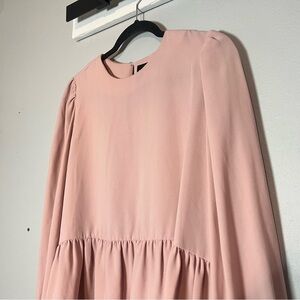 Pomander Place Tuckernuck Pink Carlota Peplum Blouse Size Medium